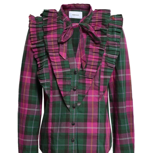 🍒NWT🍒 CURRENT/ELLIOTT 100% COTTON PLAID SHIRT - Picture 2 of 6